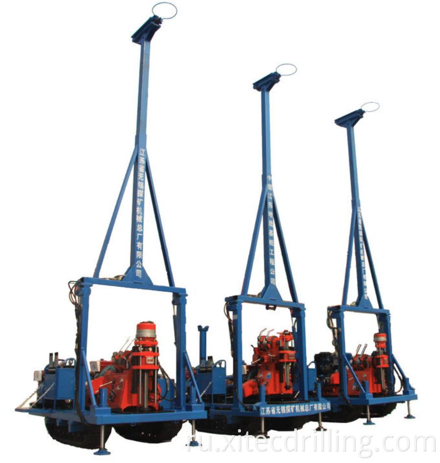 Gyq 200a Exploration Drilling Rig Soil Investigation Drilling Machine Hydraulic Chuck Light Weight 4